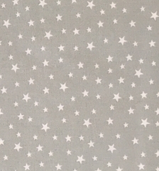 Bavlněné plátno hvězdy drobné na šedé
