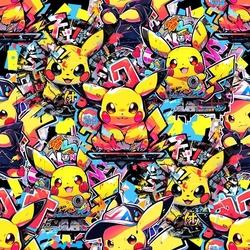 Softshell zimní  GRAFFITI PIKACHU