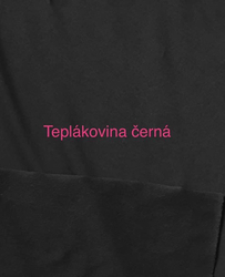 Teplakovina barva černá