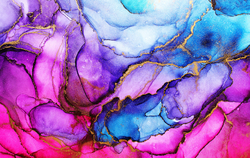 Dodání květen Silky  umělé hedvábí fialový mramor
