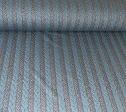 Teplakovina copánky MINT GREY 