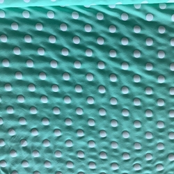 úplet bílé velké puntíky 2cm na mint