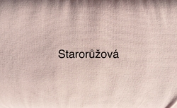 Náplet hladký  - starorůžová