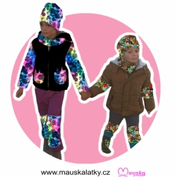 Kazovka  Softshell zimní PEŘÍČKA - nádech do modra viz foto