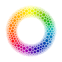 Dětský panel na kolovou sukni micropeach - DUHOVÁ KOLEČKA
