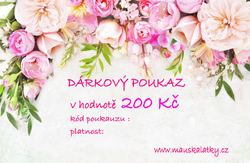 Dárkový poukaz 200 kč