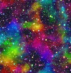 Softshell letní pružný -  duhová galaxie