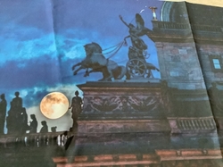 ZBYTEK - Dámský panel na sukni micropeach - NÁRODNÍ DIVADLO - (KAZ TISKU BÍLÉ TEČKY VIZ FOTO)