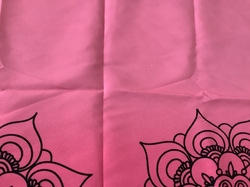 ZBYTEK - Dámský panel na sukni micropeach - mandaly losos - (KAZ BÍLÉ TEČKY VIZ FOTO)