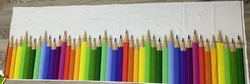 Zbytek - Dámský panel na sukni micropeach - PASTELKY - (kaz bílé čáry viz foto)