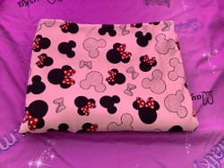ZBYTEK - teplákovina minnie na sv růžové 88 cm 170 kč