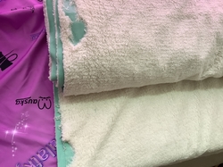 Softshell s kožíškem - MINT - kazový - z rubu u kraje občas chybí chloupky