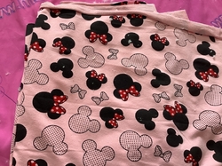 ZBYTEK teplákovina minnie na růžové 68 cm 