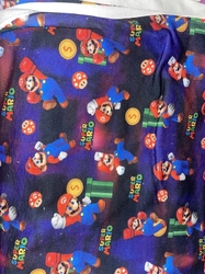 ZBYTEK teplákovina fitness - mario 93cm (kaz svetle čáry u kraje na jedné straně viz foto)