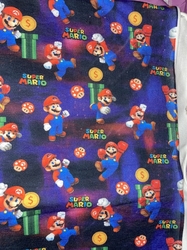 ZBYTEK teplákovina fitness - mario 93cm (kaz svetle čáry u kraje na jedné straně viz foto)