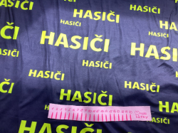 ZBYTEK legínovina/úplet  milk silk  - HASIČI - 41 CM