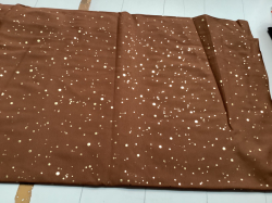 ZBYTEK Úplet zlaté puntíky HNĚDÁ  - 85 CM, KAZ - ROZPITÉ PUNTÍKY