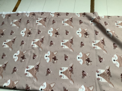 ZBYTEK Teplakovina - LIŠTIČKY NA STARORŮŽOVÉ - 90 CM, KAZ - POMAČKÁNÍ