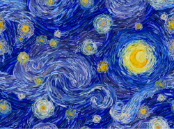 KAZOVKA jarní softshell potisk VAN GOGH - světlé čáry viz foto