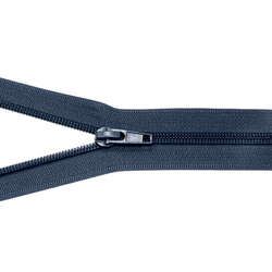 Zip spirálový bundový 5mm dělitelný délka 40 cm - NAVY MODRÁ