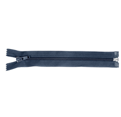 Zip spirálový bundový 5mm dělitelný délka 40 cm - NAVY MODRÁ