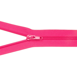 Zip spirálový bundový 5mm dělitelný délka 60 cm - MALINOVÁ RŮŽOVÁ