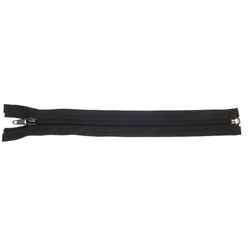 Zip spirálový bundový 5mm dělitelný délka 75 cm - ČERNÁ