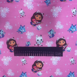ZBYTEK Teplákovina fitness -  GABBY NA RŮŽOVÉ - 23 CM