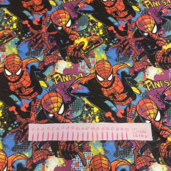 ZBYTEK jarní softshell potisk - SPIDER KOMIKS - 66 CM