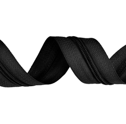 Zip spirálový metráž - černý 8mm