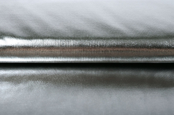 Úplet lamé - foliový třpytivý stříbrný metalický efekt