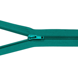 Zip spirálový bundový 5mm dělitelný délka 60 cm - PETROLEJ