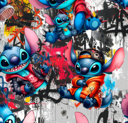 Fitness úplet potisk PŘÍŠERKA STITCH BADBOY