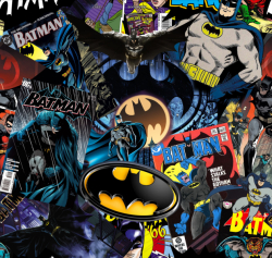 Teplákovina prémiová počesaná  BATMAN KOMIKS