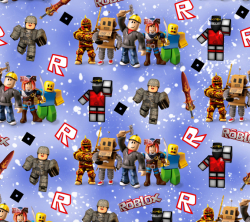  Softshell s kožíškem beránkem - potisk ROBLOX