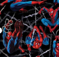 KAZOVKA  Softshell s kožíškem beránkem - potisk SPIDER V SÍTI - kaz světlé čáry, u jednoho konce bílé čáry, an jednom místě šev