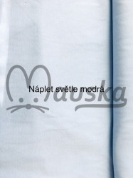 ZBYTEK Náplet hladký  - světle modrá - 67 CM
