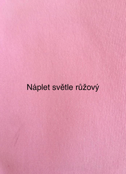 ZBYTEK Náplet hladký  - světle růžová č 07 - 47 CM, KAZ - MODRÁ NITKA