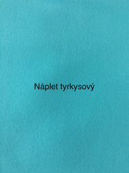 ZBYTEK Náplet hladký  - tyrkys č 15 - 23 CM, KAZ - PRATELNÉ SKVRNY
