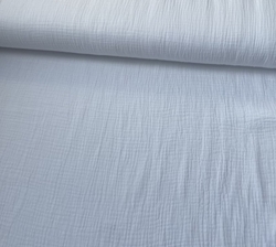 ZBYTEK Mušelín - dvojitá gázovina - BÍLÁ - 52 CM, KAZ - MALÝ FLÍČEK U PROSTŘED