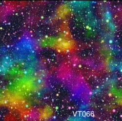 Kočárkovina  - potisk - DUHOVÁ GALAXIE