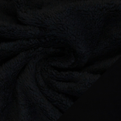 KOŽÍŠEK PLYŠ - FLEECE DOUBLEFACE - ČERNÁ