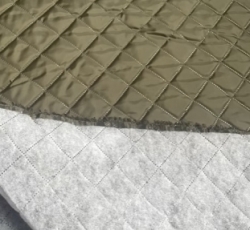 Prošev / zateplená podšívka prošívaná - KHAKI/HNĚDÁ