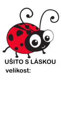 Štítek na oblečení BERUŠKA - ušito s láskou