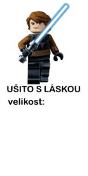 Štítek na oblečení PANÁČEK MINECRAFT - ušito s láskou