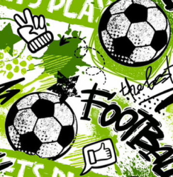 ZBYTEK jarní softshell potisk - FOTBAL - 34 CM