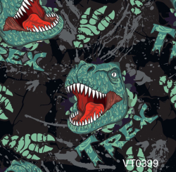  Fitness úplet potisk  DINO T-REX