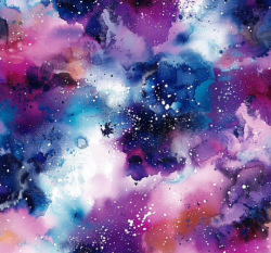 ZBYTEK Kazovka legínovina / úplet milk silk  vzor MRAMOR GALAXIE - světlé a bílé čáry - 56 CM