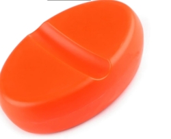 Magnetická podložka na špendlíky a jehly - OVÁL ORANŽOVÁ
