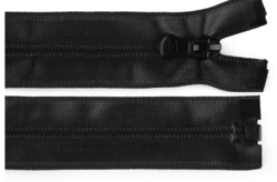 Zip spirálový voděodolný bundový 5mm dělitelný délka 75 cm - ČERNÁ
